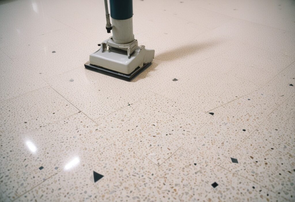 Terrazzo Floor Tile Installation